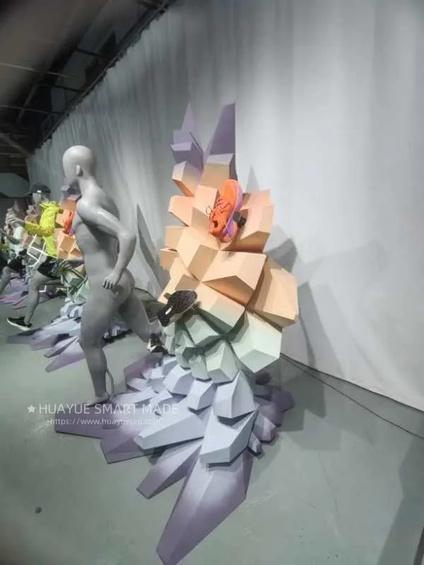 Clothing and sports shoes display props